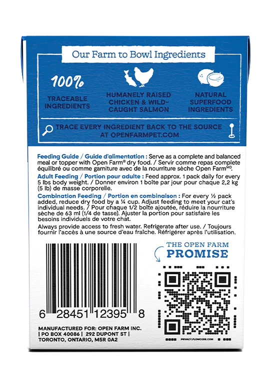 Open Farm - Chicken & Salmon Rustic Blend (Wet Cat Food)
